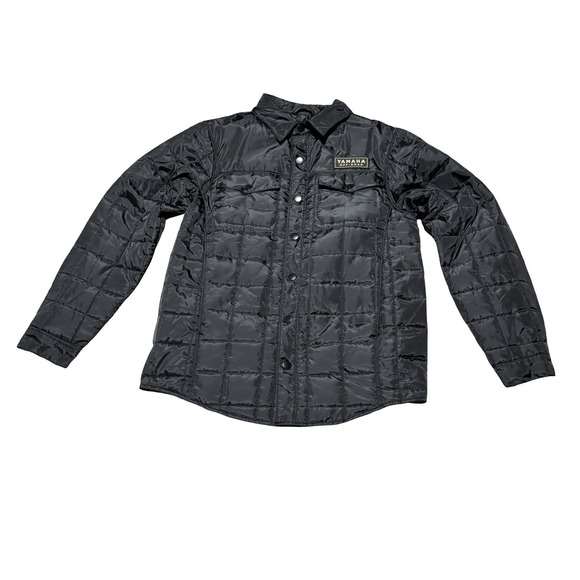 Yamaha Off-Road Men's Quilted Range Snap Up Jacket Black Size Medium 21 x 29